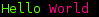 Hello World
