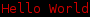 Hello World